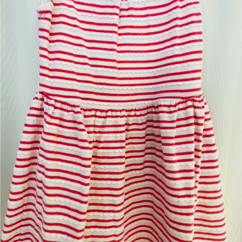 Girls Nautica Striped Red and White Kids Dress size 8